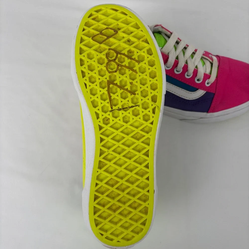 Vans Old Skool Colorblock Canvas‎ Low Top Lace Up Sneakers Kids Size 3